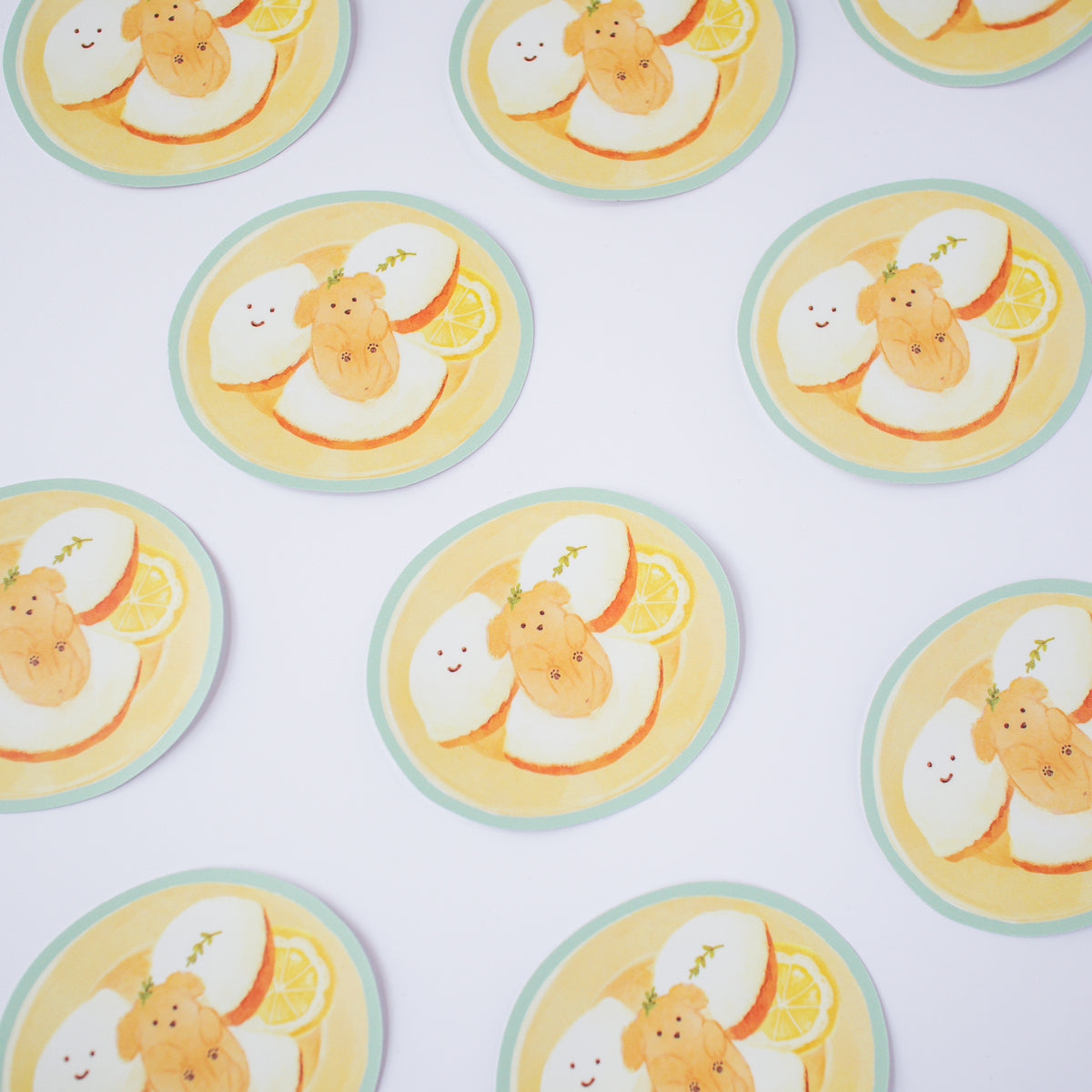 レモンケーキとわんこ ステッカー