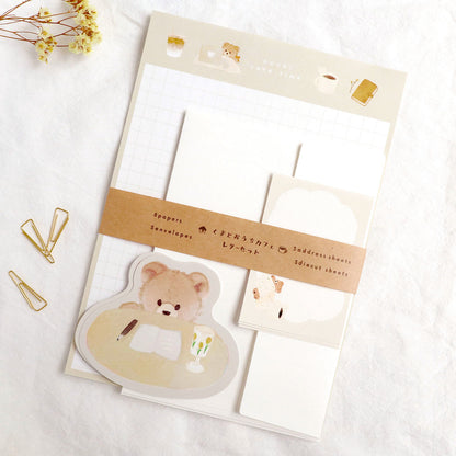 Bear and Home Café - letter Writing set | Stationery set